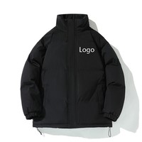 Veste d'hiver matelassée imperméable à fermeture éclair pour homme de haute qualité avec logo personnalisé