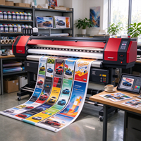 10ft 3.2m 320 cm Printer Format Besar Tracer 3 m Printer Eco-solvent untuk Terpal  Tinta untuk I3200 Vinyl
