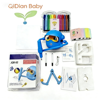 Robot de Dibujo Educativo Montessori para Niños de 3 a 8 Años, Unisex, Interactivo por Voz, 100 Tarjetas ABC, Plástico, Funciona con Pilas