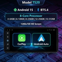 Carplay de 12.3'' para Lexus Universal, Reproductor Multimedia con Navegación GPS Android 15, Pantalla Inalámbrica para Auto, Unidad Principal de Radio para Auto