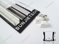Allsome 6063-T5 — alliage d'aluminium noir, profilé LED, long, pour décoration de maison
