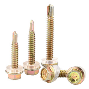 Vis autoperceuses hexagonales en acier au carbone classe 8 grade A pour tôles métalliques - Product Image 1