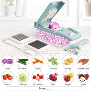 Cortador Manual multifunción para verduras, cortador de frutas y ensaladas para cocina y hogar, multicolor - Product Image 2
