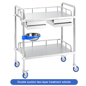Chariot médical intégré monobloc en acier inoxydable pour soins infirmiers - Product Image 2