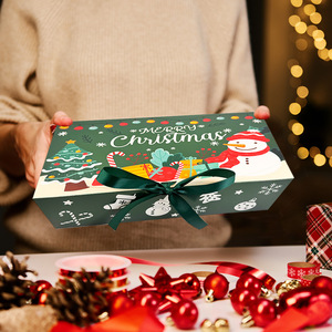 12pics/Set <b>Candy</b> Clothes Cardboard Gifts <b>Box</b> Packaging Folding Flip Rectangular Christmas Gifts Boxes with Ribbon - Product Image 2