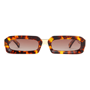 Lunettes de soleil en acétate de haute qualité à monture fine pour femmes, style rétro années 90, tendance, personnalisables - Product Image 1
