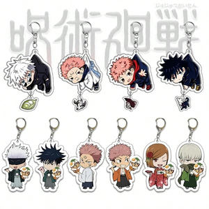 Porte-clés en acrylique Gojo Yuji Sukuna Geto Nanami Megumi en gros, accessoire de dessin animé, porte-clés d'anime Jujutsu <span class=keywords><strong>Kaisen</strong></span> - Product Image 2