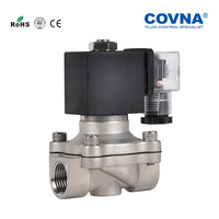 Covna 2W31 Series NC à action directe dc 12v 24 v 3/4 pouce eau acier inoxydable 12 24 volts électrovanne d'eau