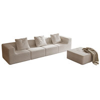 Premium Modular Legless Couch L Shape Free Combination Foam Sofa Set with Aremrest for Reading Shop Beauty Salon Reception Flat