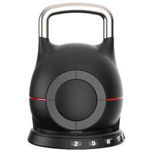 7 in 1 Adjustable Steel <strong>Kettlebells</strong> <strong>10kg</strong> Custom Logo OEM Free Weights Dumbbell Grip Unisex Home Gym Use - Product Image 1
