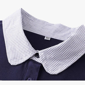 Camiseta Polo Personalizada para Niños, Cuello Polo, Algodón, Color Sólido, Camisa con Cuello para Niños Medianos y Grandes, Manga Corta - Product Image 4