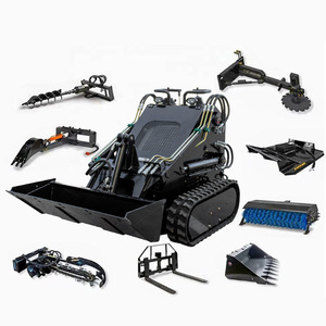 Ucuz parça Skid nokta dönüşlü yükleyici Mini Skid nokta dönüşlü yükleyici satılık Mini paletli yükleyici ekleri ile <span class=keywords><strong>CE</strong></span> EPA - Product Image 6