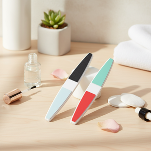 Lima de Uñas de 4 Caras Beauty Buffer, Color Aleatorio, Acero Inoxidable, Logotipo Personalizado, Esponja de Papel de Lija de Grano Personalizado de una Sola Cara - Product Image 3