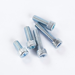 Vis à tête hexagonale à embase cylindrique M6 M8 M10 M12 M14 M16 M20, haute résistance, zinguées bleues et blanches, galvanisées, grade 8.8, DIN912 - Product Image 2