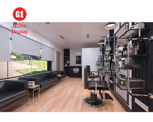 เฟอร์นิเจอร์ร้านตัดผมสมัยใหม่ |   ร้านตัดผมชายแบบกำหนดเองได้ พร้อมตกแต่งภายในร้านตัดผมและร้านบาร์เบอร์ - Product Image 1