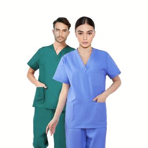 Hospital Use Nursing <b>Scrubs</b> Woven Polyester Rayon Medical <b>Scrub</b> <b>Sets</b> Nurse Uniform Medical <b>Scrub</b> <b>Sets</b> - Product Image 2