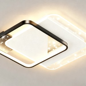 JYLIGHTING Plafonnier LED carré <span class=keywords><strong>étoilé</strong></span> intérieur luxe <span class=keywords><strong>salon</strong></span> lumière réglable plafonnier monté en surface pour chambre d'enfants - Product Image 2