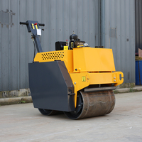 Rol tangan TL600B-YLS TLERA tugas berat 550kg dengan rol getaran Drum ganda stabil