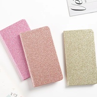 Benutzer definierte Glitter Cover Schulkinder Werbe heft und Stift box Briefpapier Geschenkset
