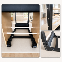 Baril d'escalade Pilates en bois – Équipement Pilates pour étirement de la colonne vertébrale, extension dorsale, entraînement du tronc – Machine pour la maison et le studio