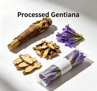 Racine de Gentiane Séchée : Matière Première pour Tisanes, Boissons Solides, Saveur Amère Naturelle, Encens, Savon, Masque, Shampoing, Production d'Extraits