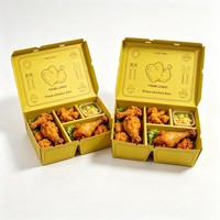 Boîtes d'emballage pour la restauration rapide à emporter, emballages en carton, boîtes en papier, carton blanc/papier kraft, boîte à poulet frit