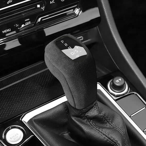 Pour <span class=keywords><strong>Volkswagen</strong></span> Sagitar Passat <span class=keywords><strong>T</strong></span>-<span class=keywords><strong>Cross</strong></span>, pommeau de levier de vitesses de voiture, housse de protection de levier de vitesses, <span class=keywords><strong>accessoires</strong></span> de tuning intérieur en Alcantara - Product Image 1