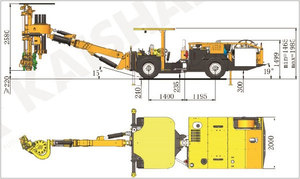 KM211 KM311 Hydraulic Scaling Rig for Underground <strong>Mining</strong> Scaling Operation and Tunnel Safety Maintenance - Product Image 4