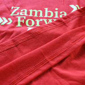 Camiseta de Cuello Redondo con Estampado Completo 200% Algodón Vintage de la Campaña Electoral Presidencial General de Zambia, África - Product Image 4