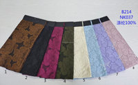 Tissu brocart jacquard de haute qualité, motif de fleurs lilas 3D, tendance 2024, pour vêtements