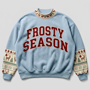 Printed <b>Sleeve</b> Fashion Sweatshirt Mockneck Casual Pullover <b>Top</b> Winter Everyday Streetwear Comfortable <b>Long</b> <b>Sleeve</b> Clothing - Product Image 1