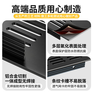 Grille de ventilation en alliage d'aluminium LM 888 pour armoire, grille respirante pour dissipation de chaleur - Product Image 5