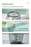 Huishoudelijke multifunctionele knoflookpers en -pureeknijper met nylon touw voor groene ui, aardappelpuree, pompoenpuree en babyvoeding.