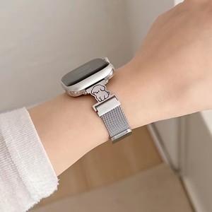 Bracelet de montre en métal Milanese The Cute Puppy compatible avec les montres <span class=keywords><strong>Watch</strong></span> Ultra 2/1, bracelet de montre tendance pour <span class=keywords><strong>cadran</strong></span> 38/45/49mm, séries 10 9 8 7 6 - Product Image 6