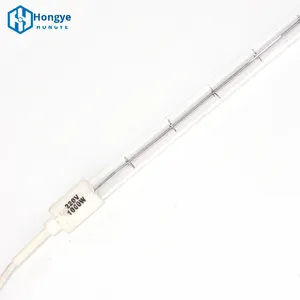 Lámpara de Calor de Tubo de Vidrio de Cuarzo al Vacío de Alta Temperatura, Halógena, con Filamento de Tungsteno Eléctrico, IR, Blanca - Product Image 5