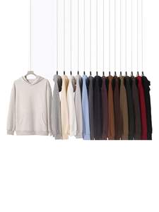 Fabricants de vêtements personnalisé automne ample 420 grammes à capuche Double fermeture éclair sweat Cardigan à capuche à manches longues haut pour hommes - Product Image 4