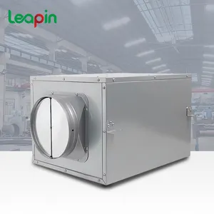 Leapin 저소음 원심 직사각형 덕트 팬 사일런트 배기 공기 공급 DPT 인라인 원심 팬 시리즈