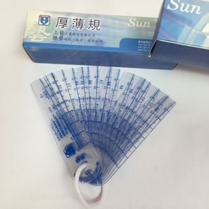 26pcs 0.02-4.0mm (Taiwan) espessura <span class=keywords><strong>Feeler</strong></span> Calibre Gap Enchimento De Plástico Medidor de Ferramenta de Medição de Plástico Com Folha de PVC - Product Image 5