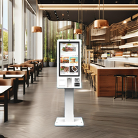 Quiosco de pago de autoservicio, quiosco de pedido, quiosco de alimentos con impresora QR para restaurante, Hotel, supermercado con software POS