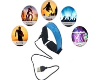 Bracelet LED Réfléchissant Haute Visibilité Clignotant, Sangle de Bras LED, Bracelet Lumineux pour la Course Nocturne et la Sécurité Sportive