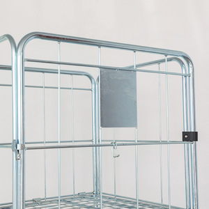 Carro de Almacenamiento Móvil Plegable OBO TC-2003 de Acero Galvanizado Plateado, Carretilla de Logística para Taller, Capacidad 500kg - Product Image 4