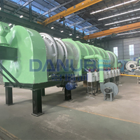 Compacteur de charbon de coco DANUBE pour résidus d'olive, coques de palmiste, balles de riz, ligne de production de charbon avec moteur AC, haute capacité continue