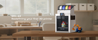 Kedatangan Baru QIDI Q2 Combo Printer 3D FDM dengan Kamera AI, Ruang Tertutup, Filtrasi Udara, Kecepatan Tinggi 600mm/s