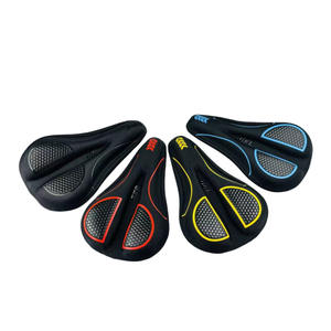 Thickened Silicone Bicycle Saddle Cover Black <b>Red</b> Blue Yellow Comfortable Gel Padding For Road Mountain <b>Bike</b> Unisex Adult - Product Image 1