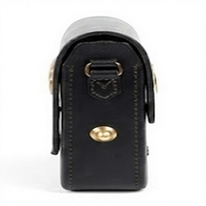 Handcrafted <b>Black</b> Leather Pouch Vintage Historical Style Storage Case for Reenactment Enthusiasts with Solid Brass Detail Hard - Product Image 2