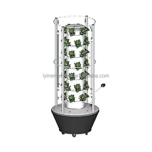 Lyine 2024 OEM vườn tháp thủy canh dọc các trang trại aeroponic vườn trồng thương mại dọc phát triển tháp