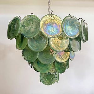 <span class=keywords><strong>Lampadari</strong></span> in vetro di murano macchiato blu bianco <span class=keywords><strong>per</strong></span> casa hotel soggiorno moderni occhiali di lusso lampadario verde - Product Image 3