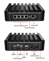 4x I225 2.5G LAN ordinateur industriel sans ventilateur N5000 J4125 J5040 AES-NI Mini PC PfSense serveur réseau pare-feu routeur mini pc