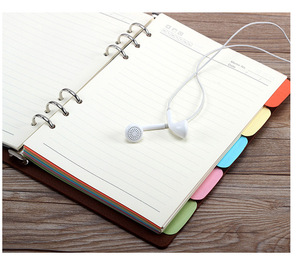 Divisori per Agenda a Fogli Mobili A5/A6/B5/A4, 5 Fogli/Set con Linguetta Destra, Carta Colorata per Indice, Ideale come Regalo - Product Image 3