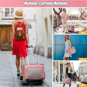 Maletín con Ruedas Desmontable de Gran Capacidad para Mujer, Maletín con Ruedas Retráctiles, Bolsa de Nailon para el Trabajo y la Enseñanza - Product Image 6